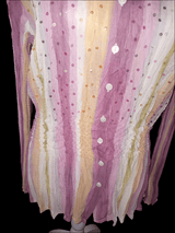 Medium Crinkle Multi Colored Ombre Long Sleeve Blouse - Inspired By You
