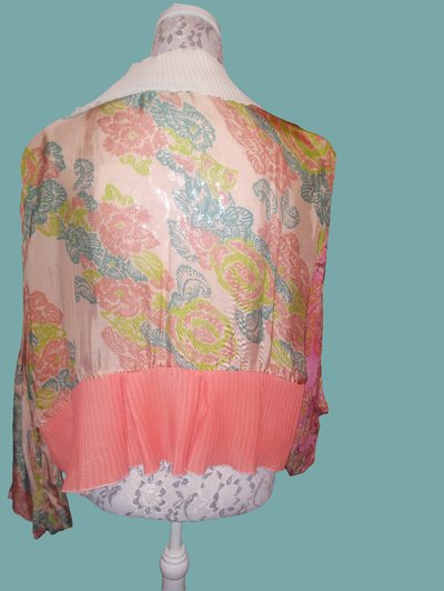One Size Floral Multicolor Jacket