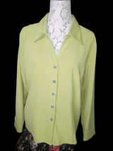 XL Casual Lime Green Long Sleeve Blouse Inspired By You