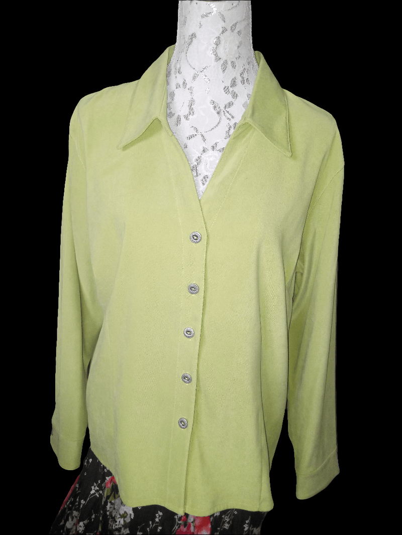 XL Casual Lime Green Long Sleeve Blouse Inspired By You