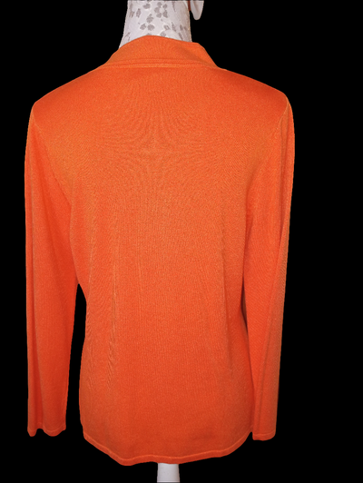 Medium  Orange Long Sleeve Sweater