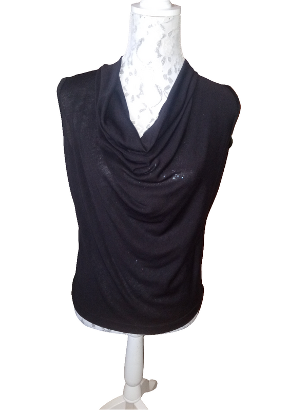 Small Black Kowl Collar Sleeveless Inspired By You