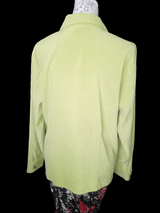 XL Casual Lime Green Long Sleeve Blouse - Inspired By You