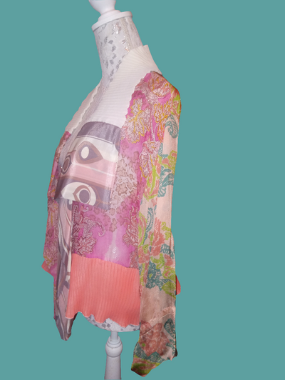 One Size Floral Multicolor Jacket
