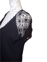 XL Short Sleeve V Neck Beaded Blouse Inspired By You