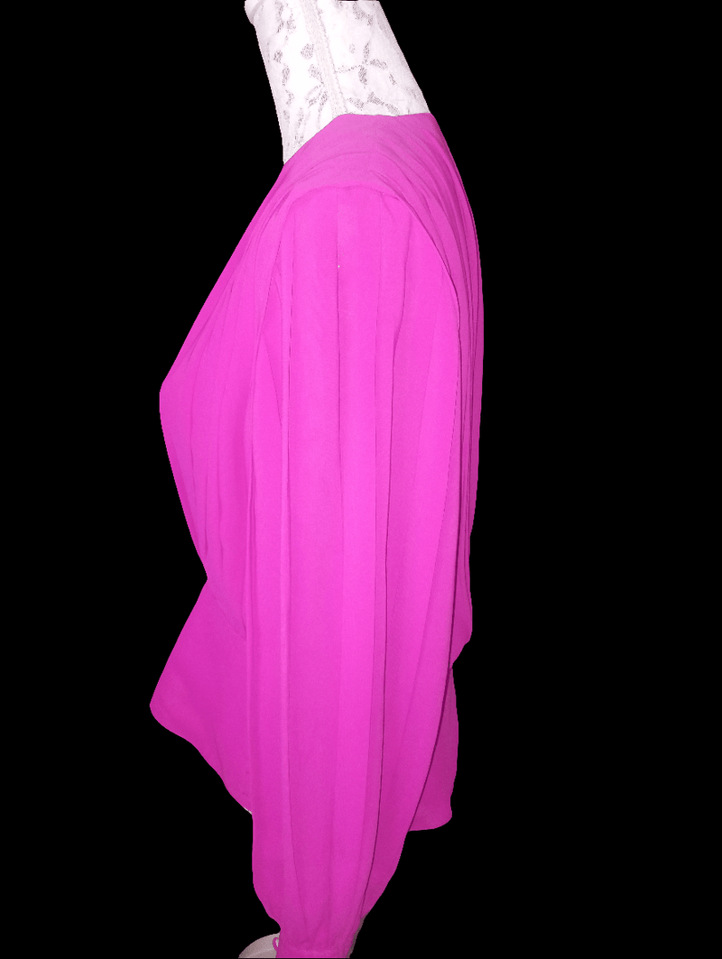 Fuchsia Long Sleeve Blouse Size 10 Inspired By You