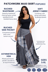 Carolina Blue+Gray Plaid Skirt Size 8 Inspired By You