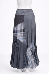Carolina Blue+Gray Plaid Skirt Size 8 Inspired By You