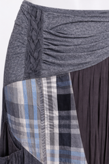 Carolina Blue+Gray Plaid Skirt Size 8 Inspired By You