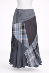 Carolina Blue+Gray Plaid Skirt Size 8 Inspired By You